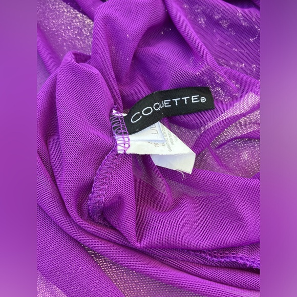 Sheer purple & black babydoll size L - Picture 6 of 6